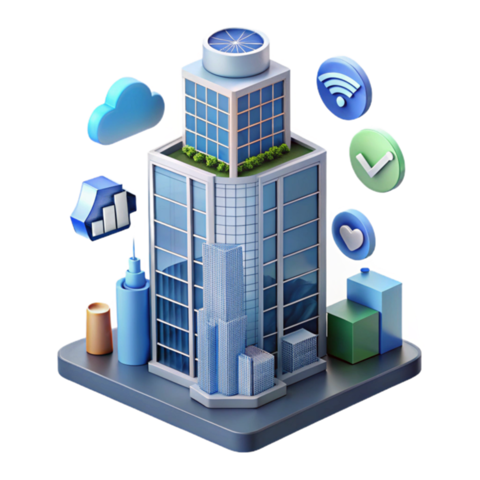 Smart Building IoT, Cloud, Data Analytics, and Security png