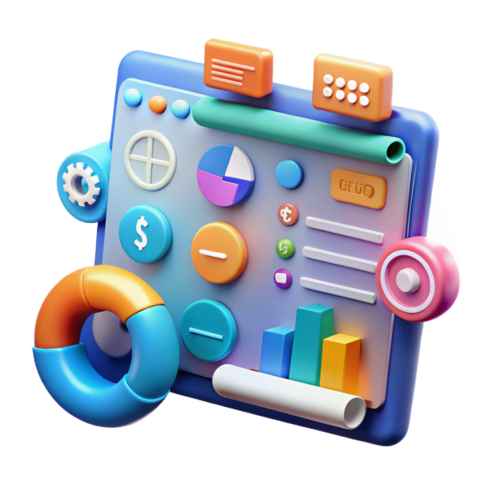 Dashboard Data Visualization, Charts, and Financial Metrics png