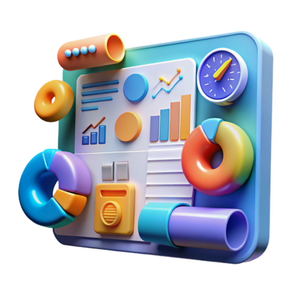 Data Visualization Dashboard Charts, Graphs Insights png