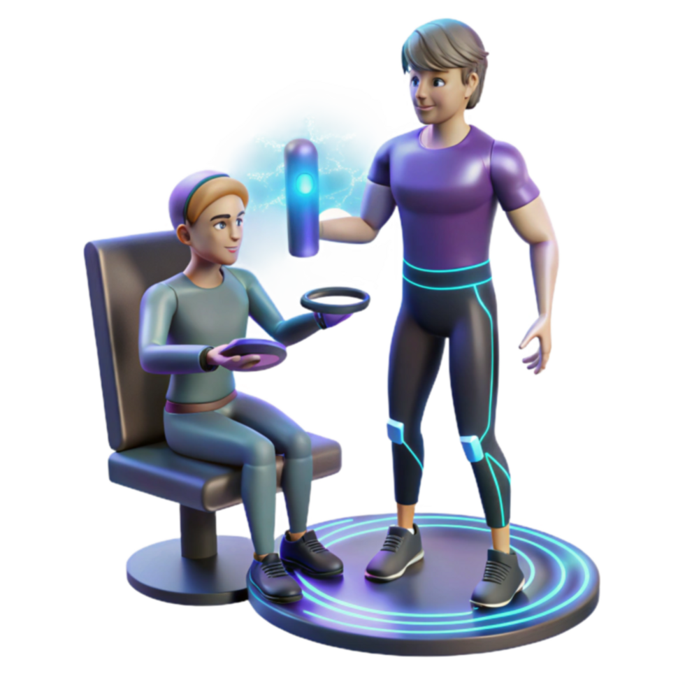 Future Food Tech 3D Render of Innovative Meal Delivery png