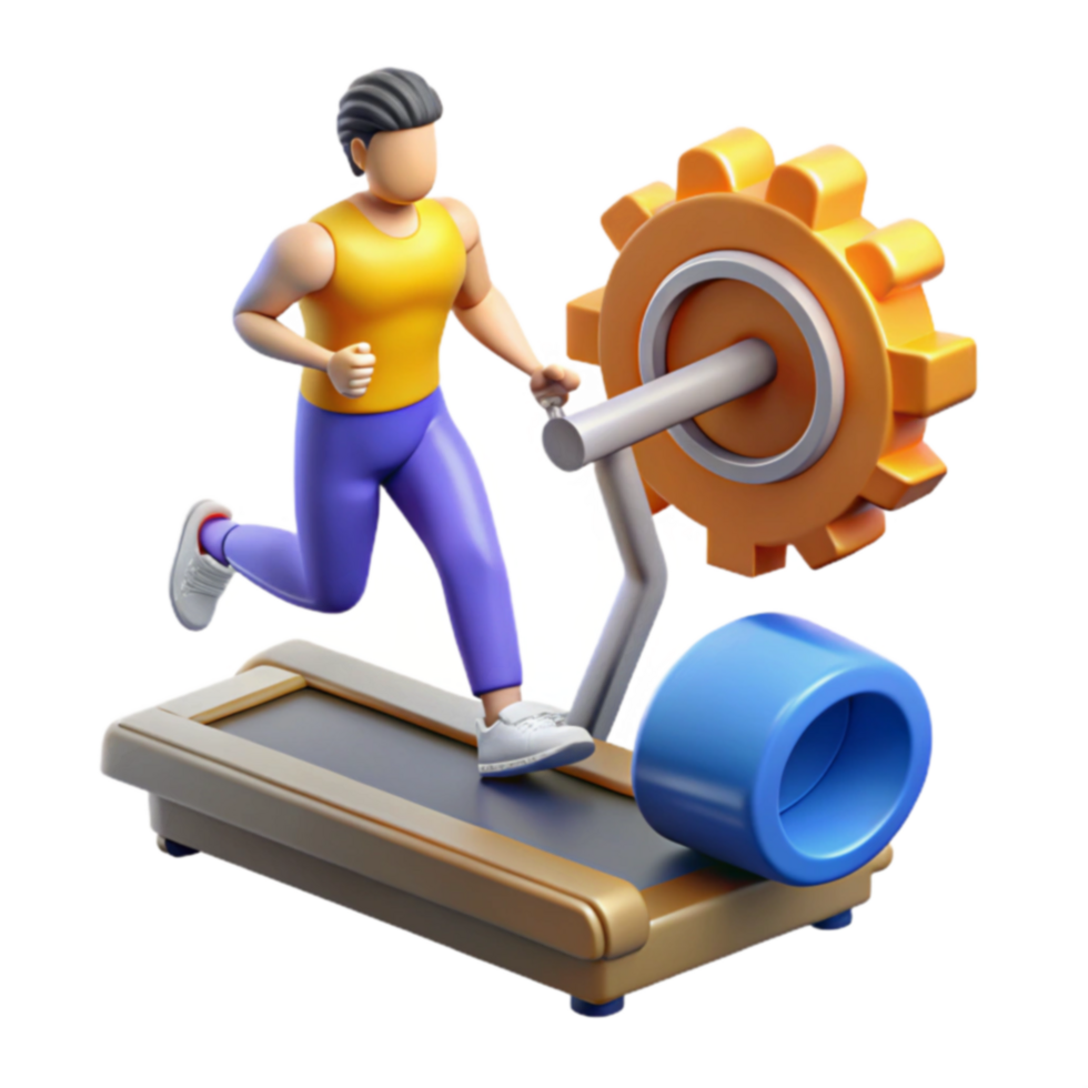 Fitness Gear Treadmill Workout Exercise Machine png