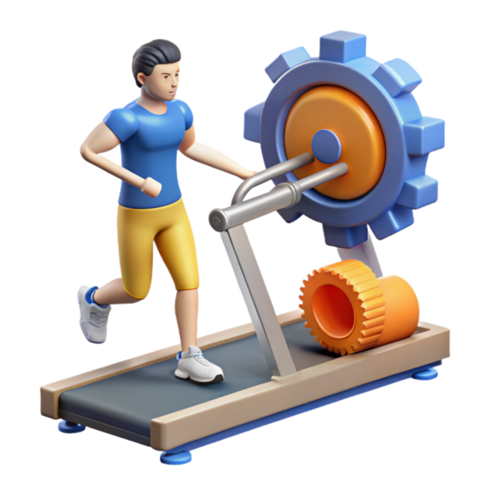 Gear Treadmill Fitness Innovation png