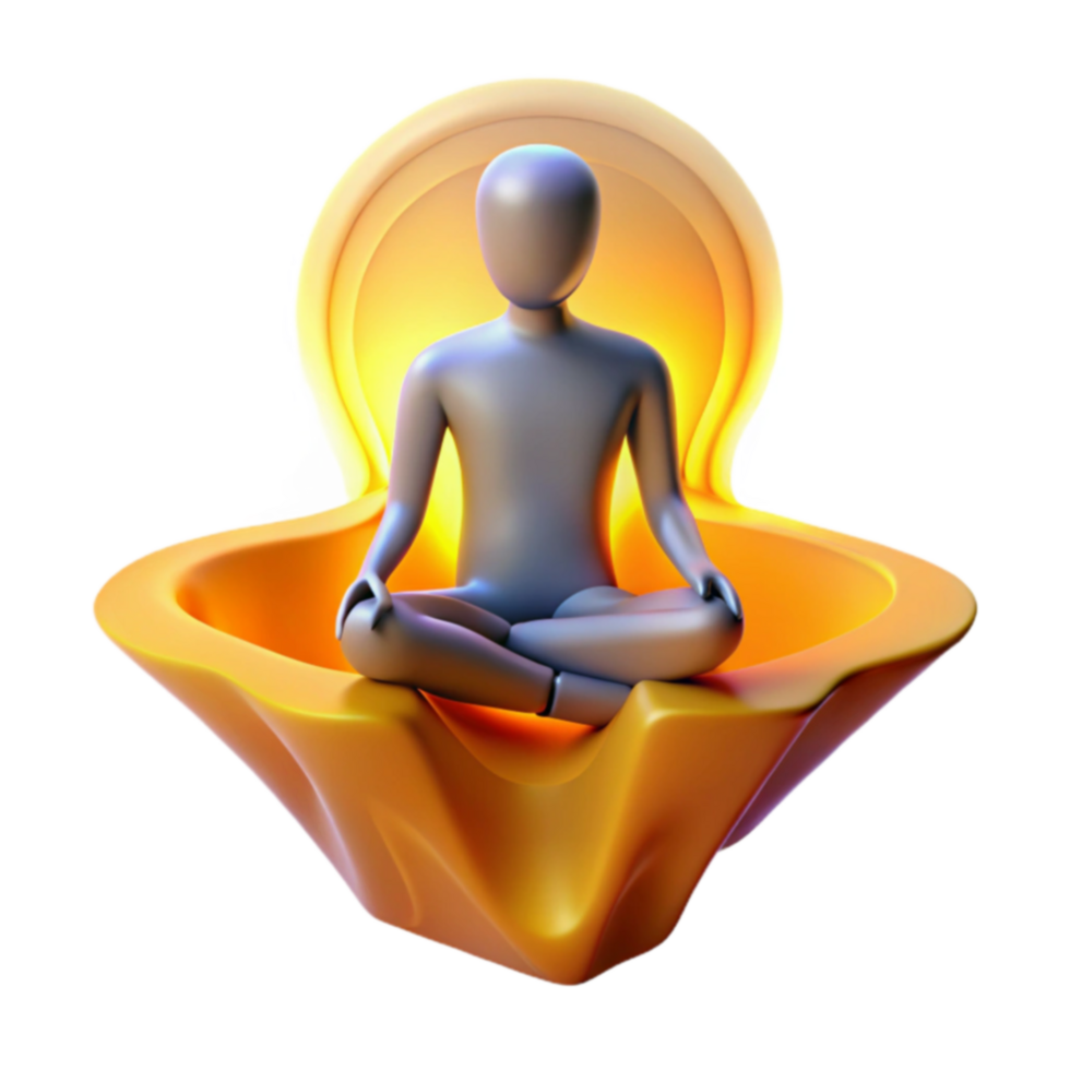 Inner Peace Finding Serenity in Meditation png
