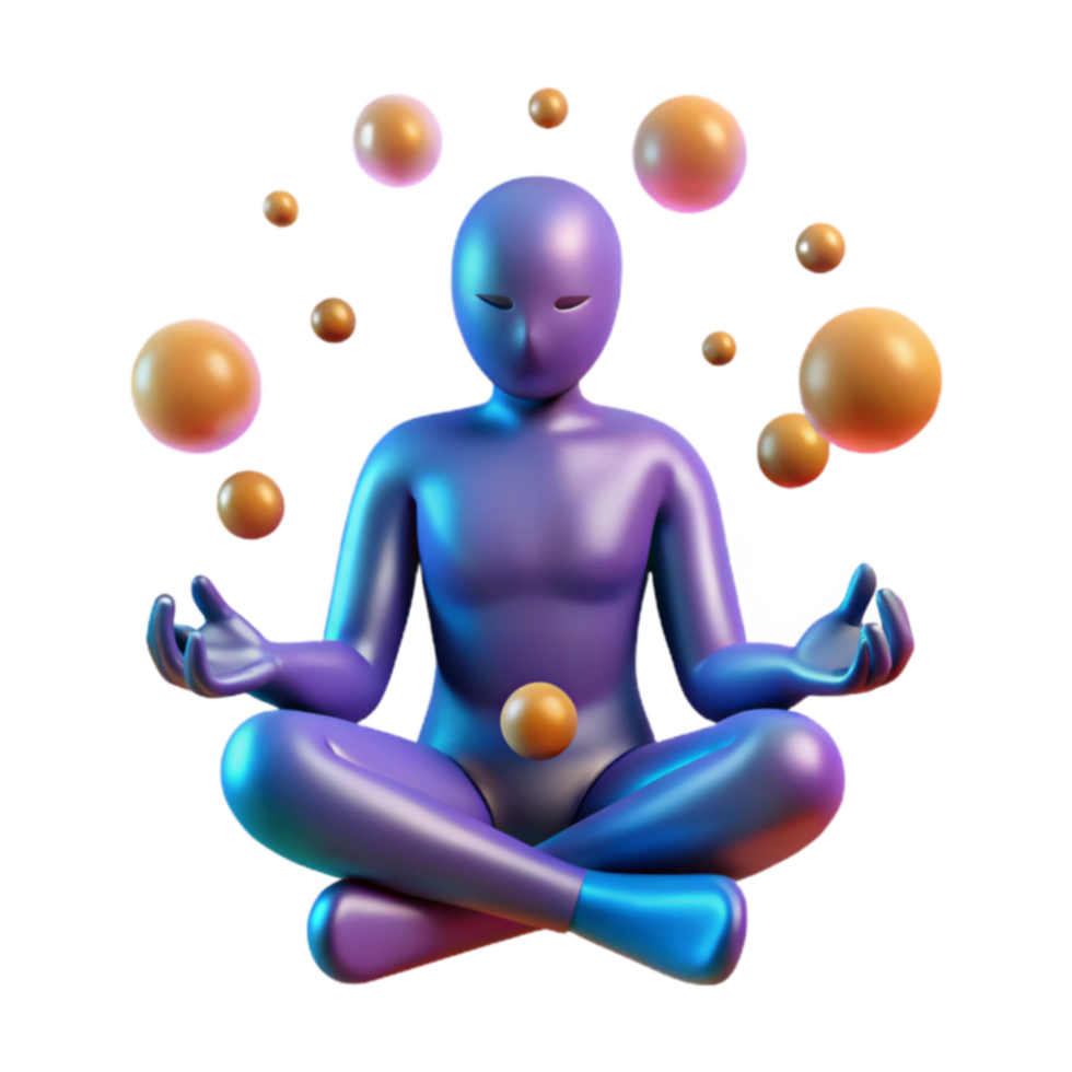 Mindfulness Meditation Inner Peace and Energy Flow png