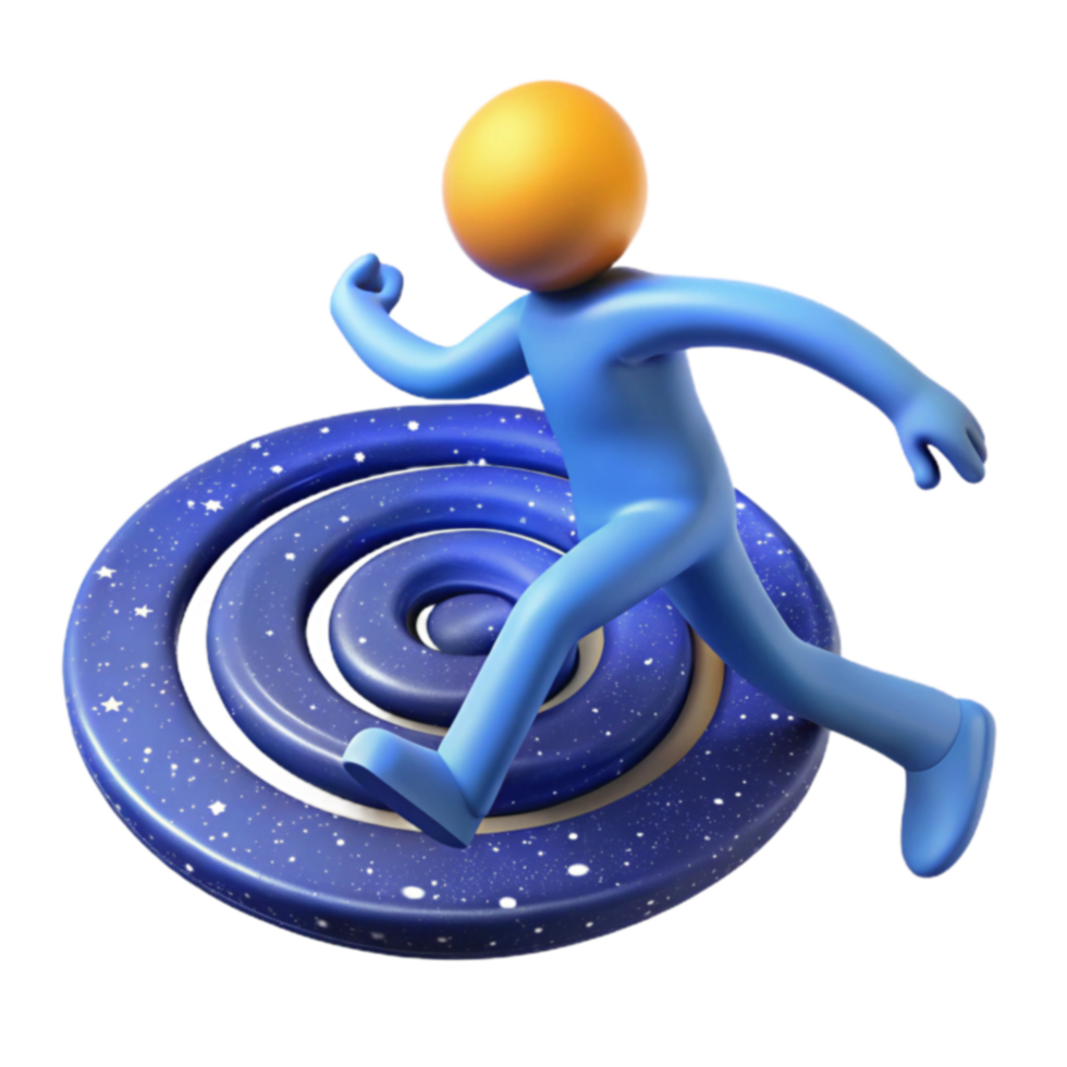 Spiral Galaxy Run 3D Character Adventure png