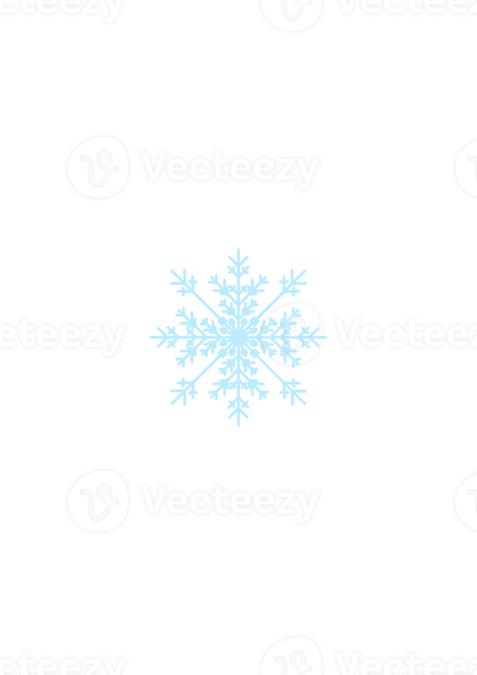 Illustration of a Blue Snowflake png