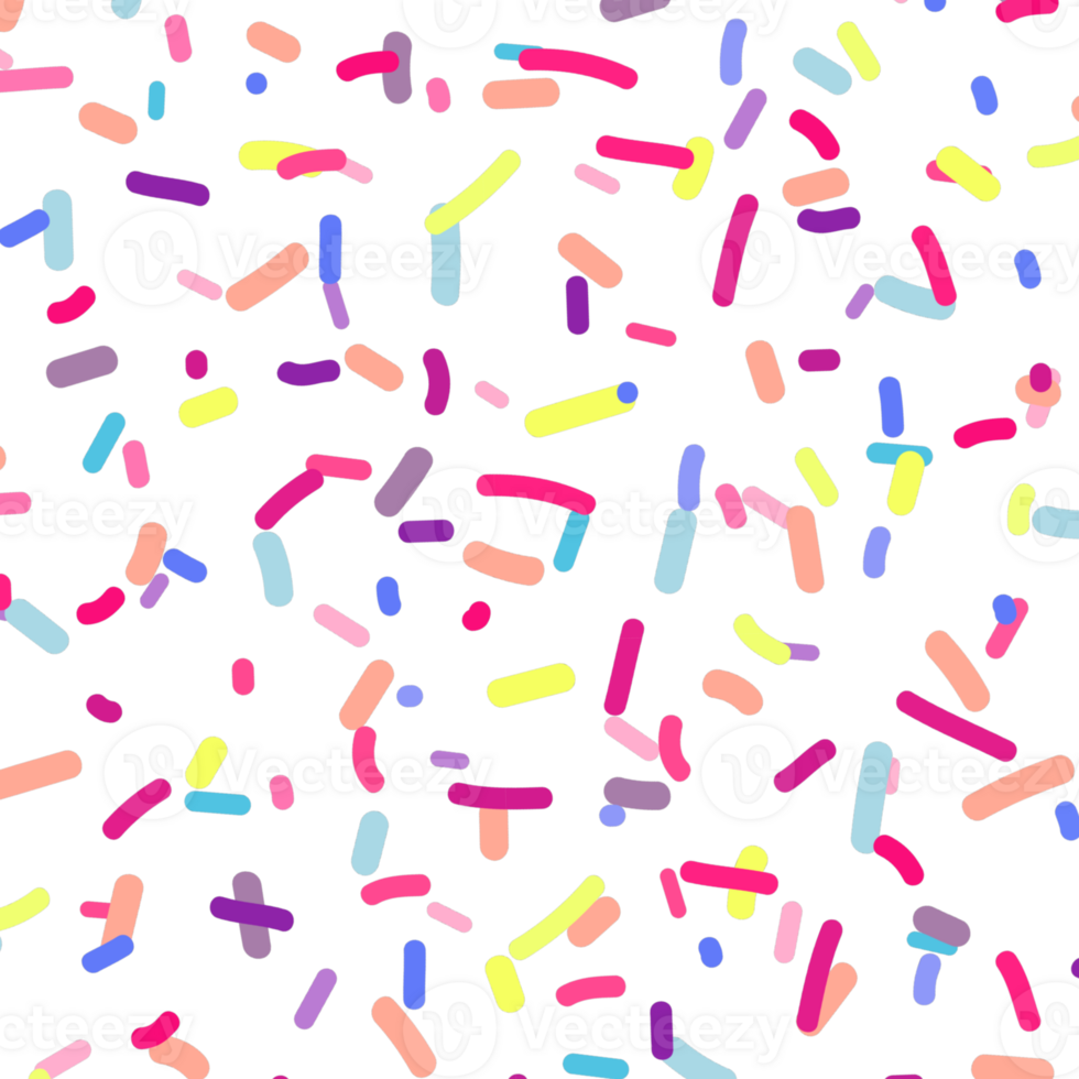Vibrant Neon Sprinkle Abstract Pattern png