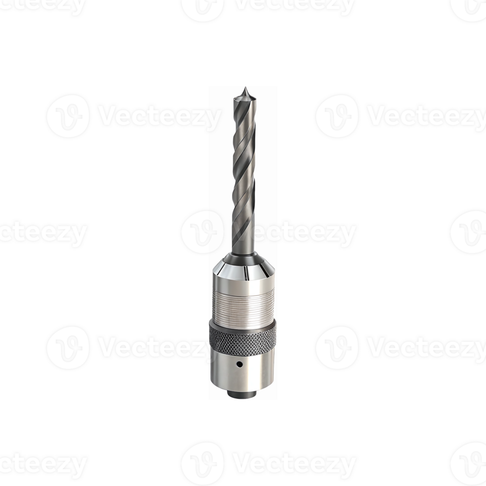 High Precision Metallic Twist Drill Bit With Textured Handle For Drilling And Industrial Tools Use png