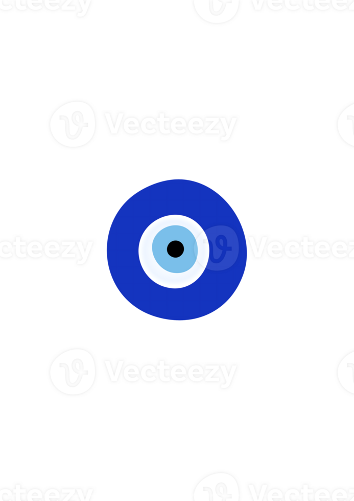 Illustration of Blue Evil Eye Symbol png