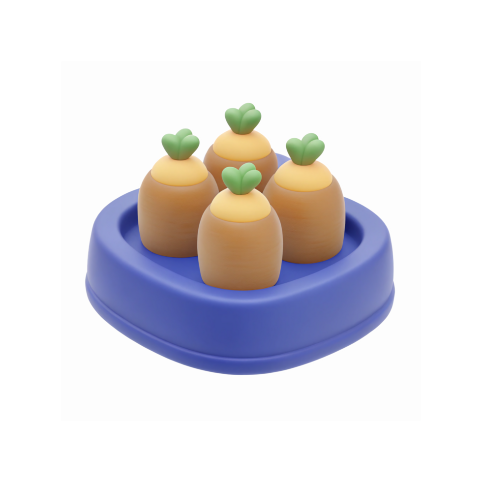 Wooden Carrot Puzzle Toy in Blue Base for Kids Early Learning and Play Activities png