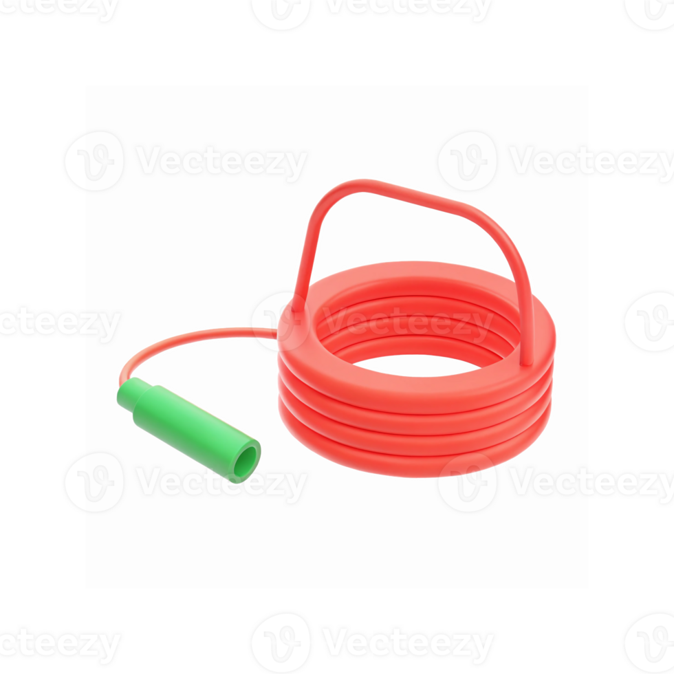 Bright Red Flexible Plumbing Drain Cleaning Tool with Green Nozzle for Home Maintenance Tasks png