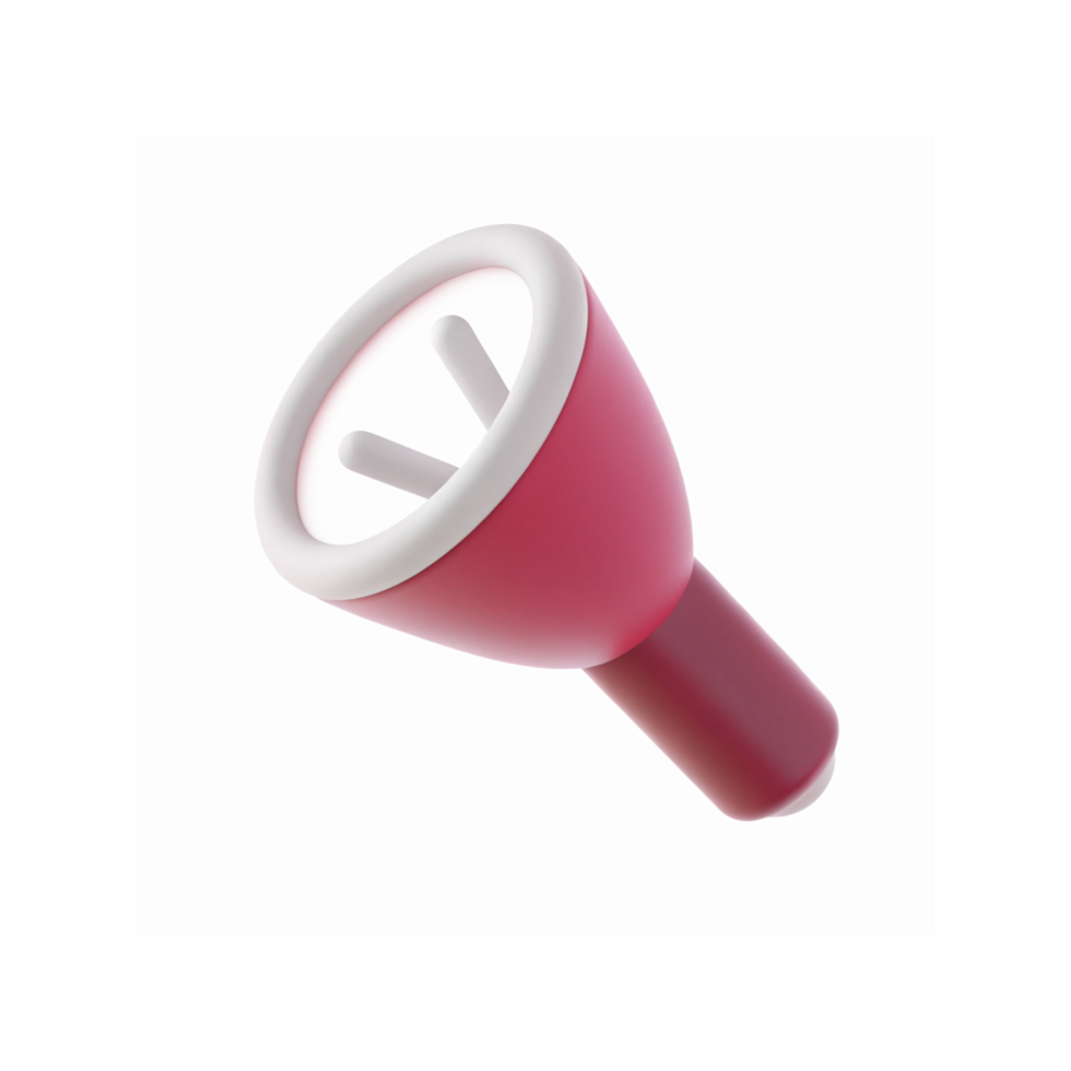 Pink and White Modern Abstract Funnel Icon on Transparent Background for Marketing and Design Projects png