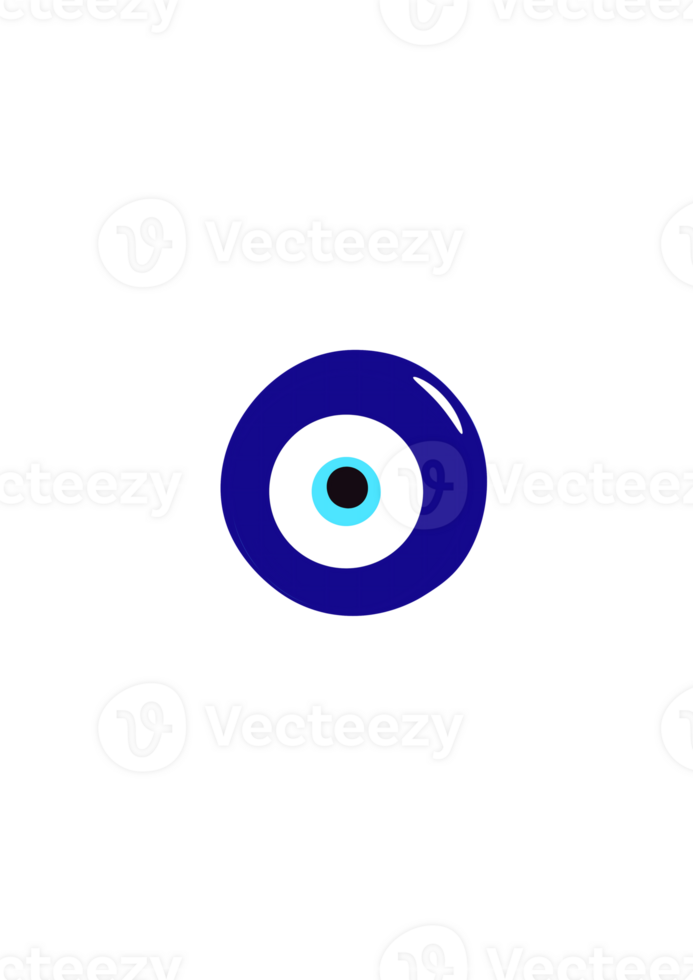 Stylized Evil Eye Amulet Graphic png