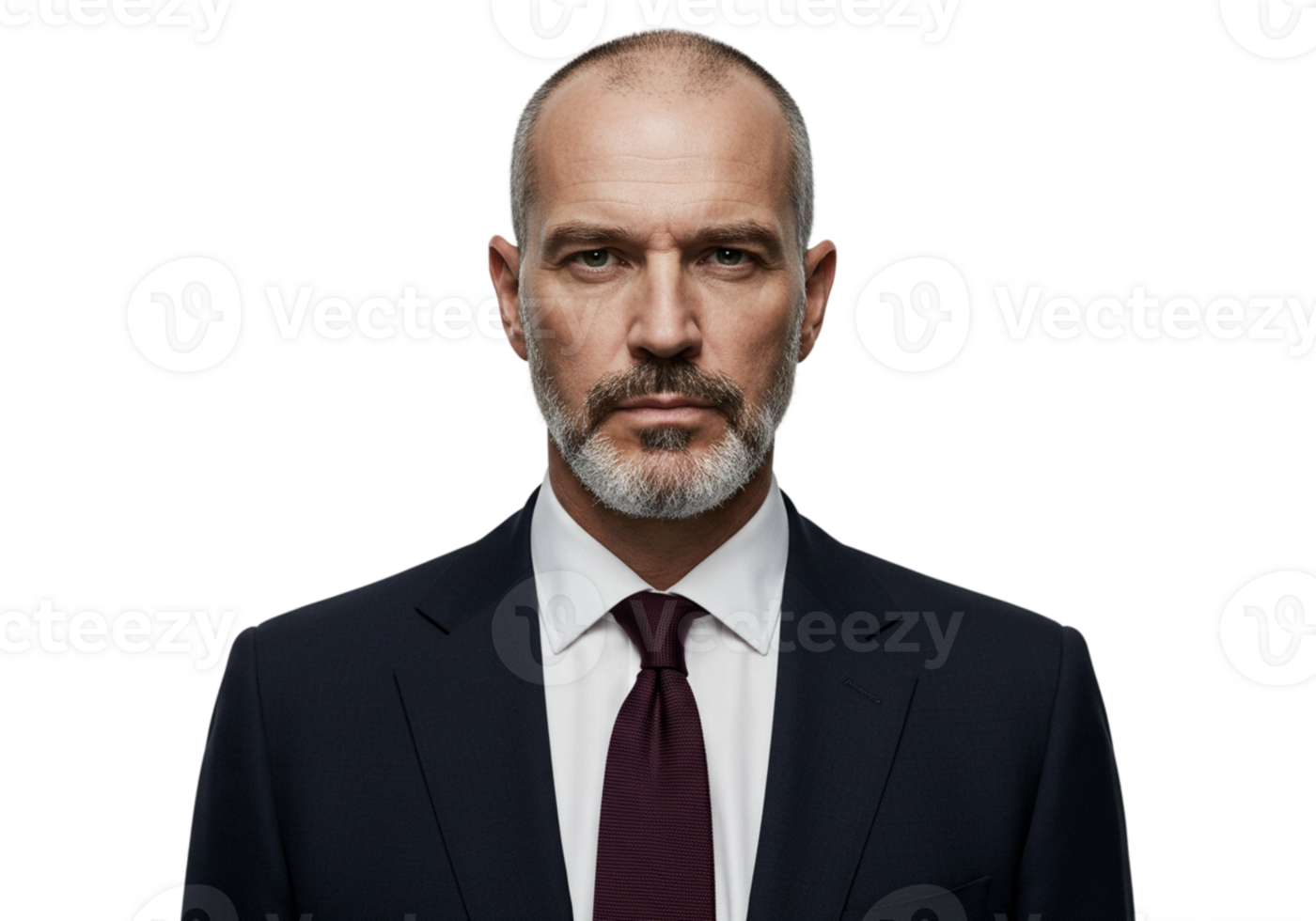 Serious Mature Businessman Portrait Dark Background Professional Executive tie ceo suit face style png