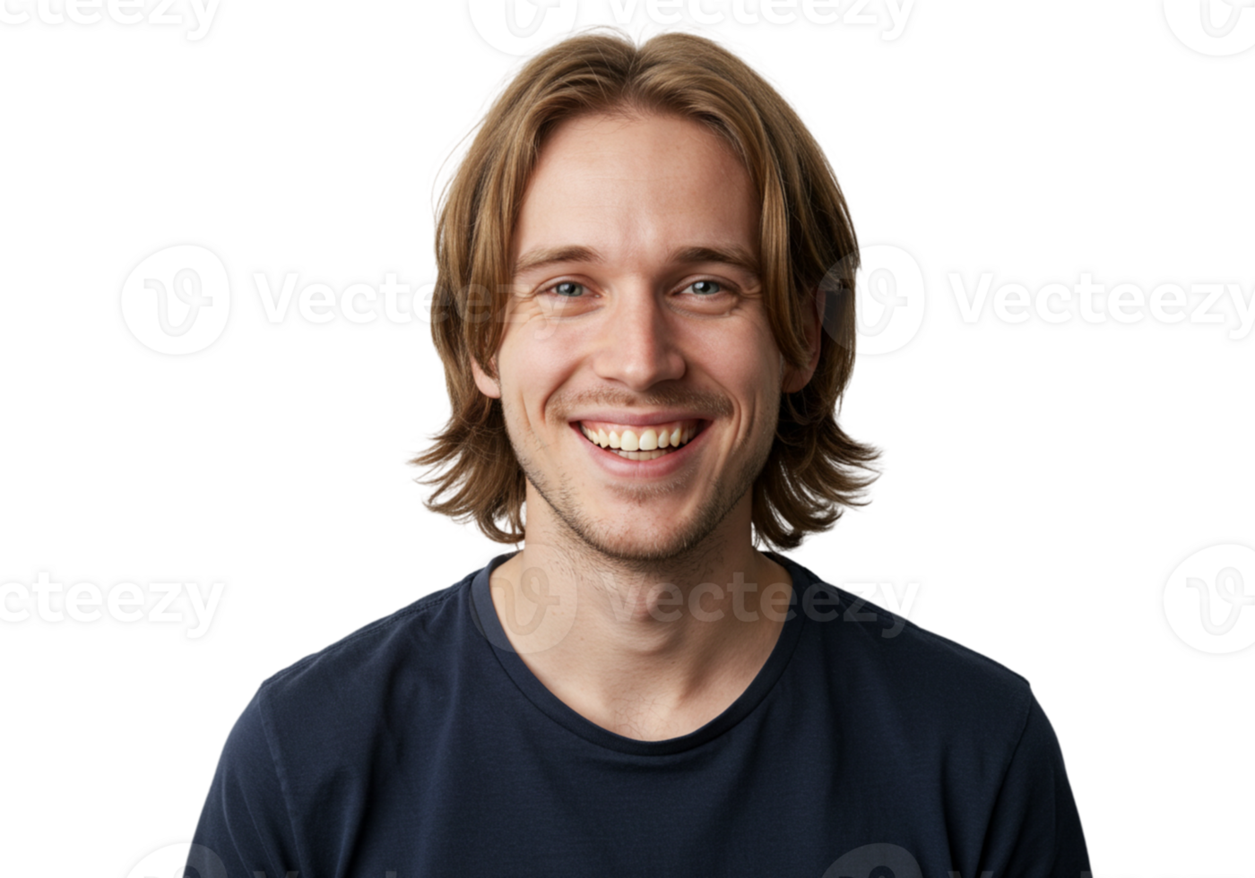 Happy Smiling Young Man Portrait Studio Shot Black Background Guy Male Face Hair Model Human Adult png
