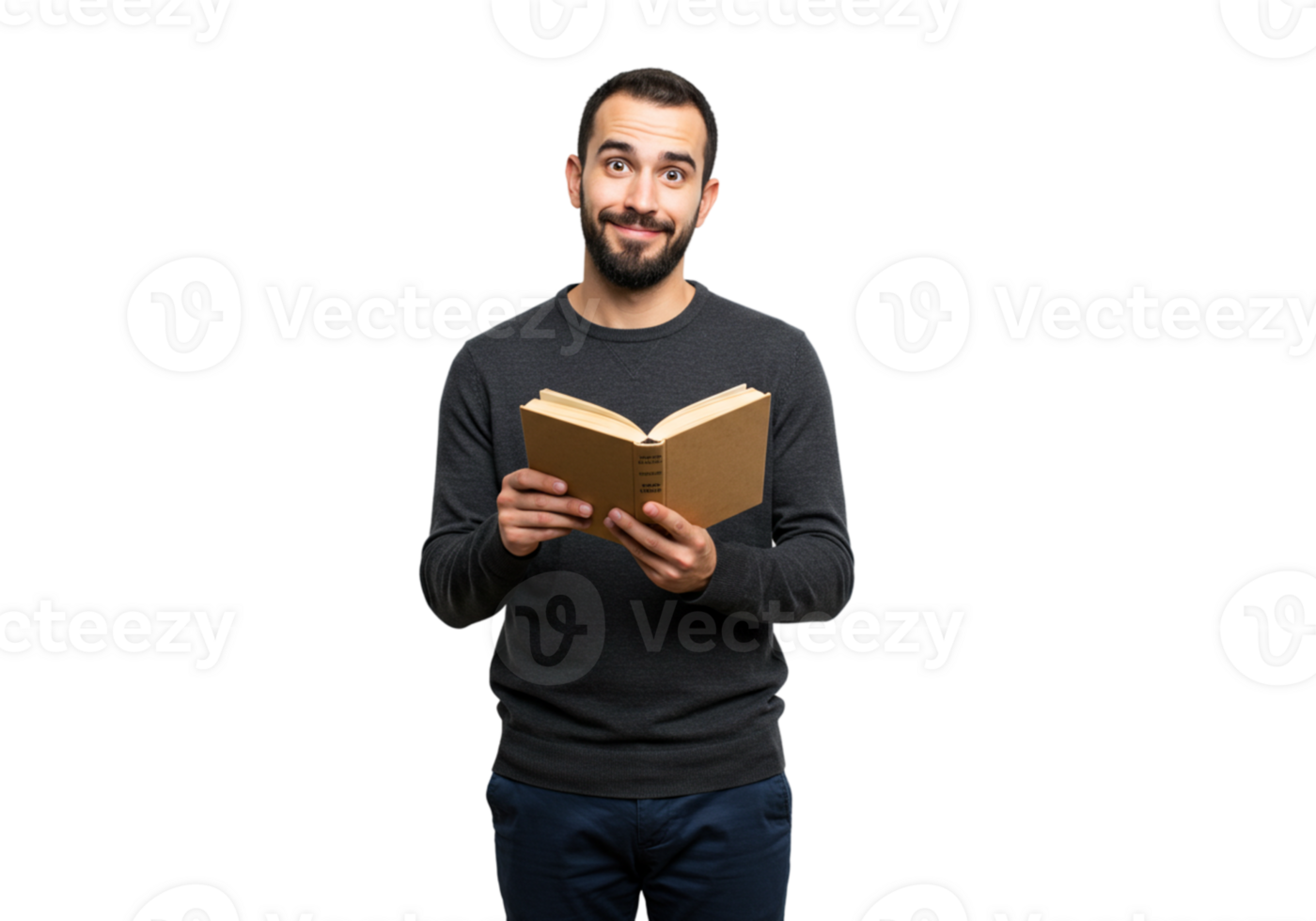 Man Reading Book Studious Person Education Knowledge Learning Male Adult Paper Pages Study Wisdom png