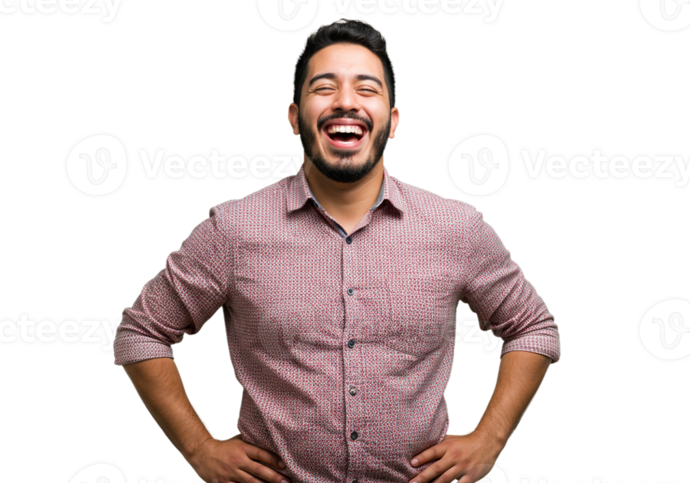 Happy Man Laughing Joyfully Handsome Portrait Studio Shot Male Model Adult Black Shirt Person png