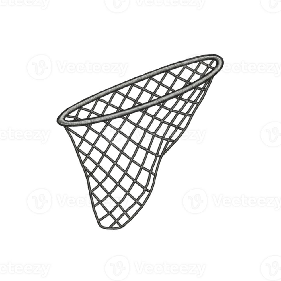 Silver Fishing Net Design Element Isolated Black Background mesh icon tool grid sport catch png