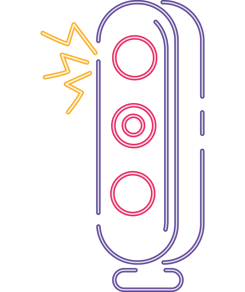 speaker music neon bright icon png