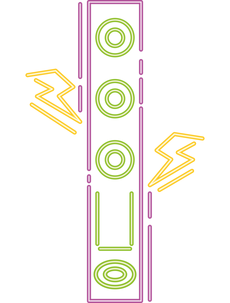 speaker music neon party icon png