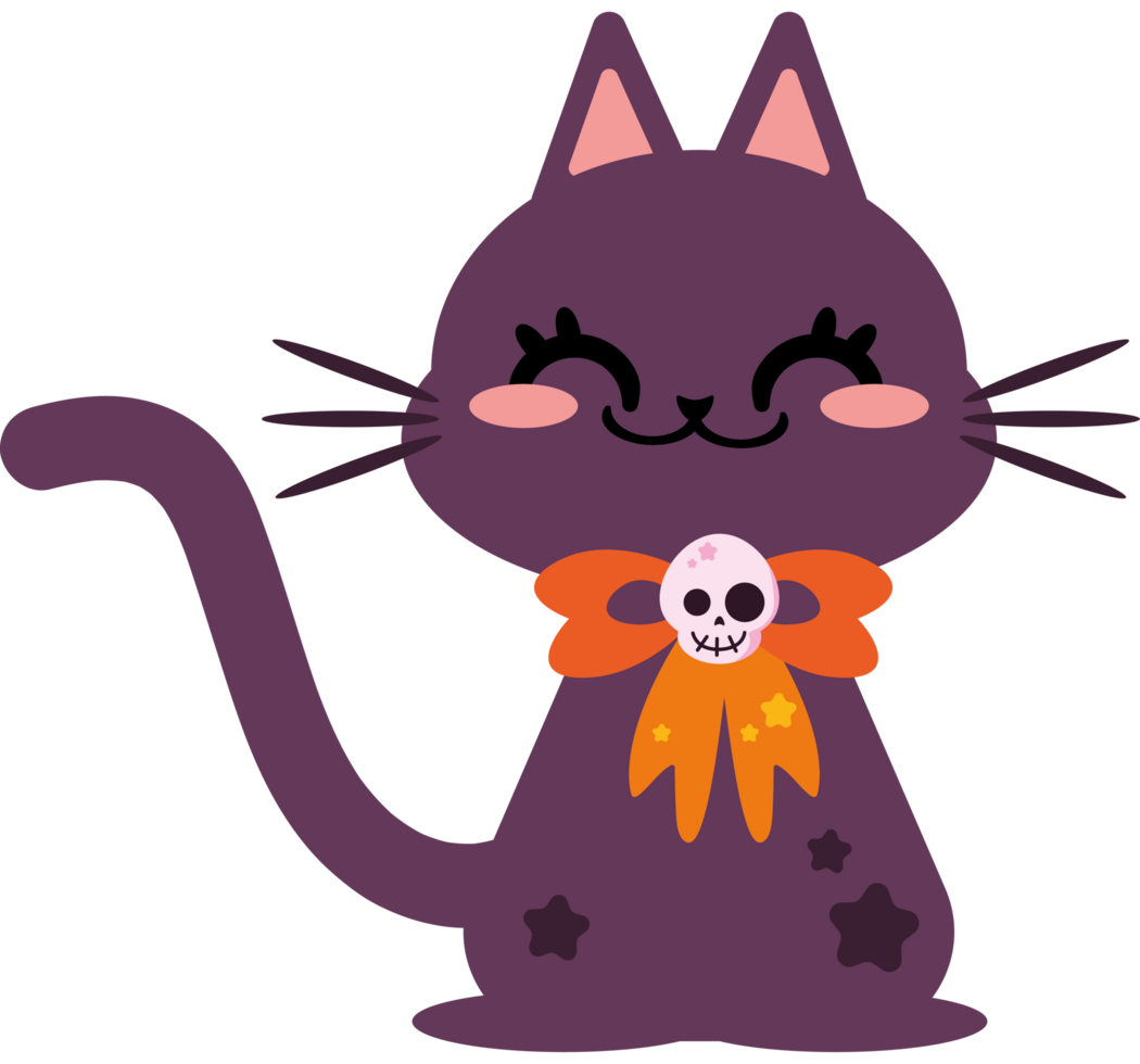 halloween kawaii cat png