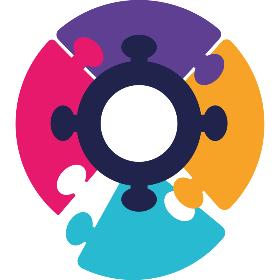 puzzle pieces round shape png