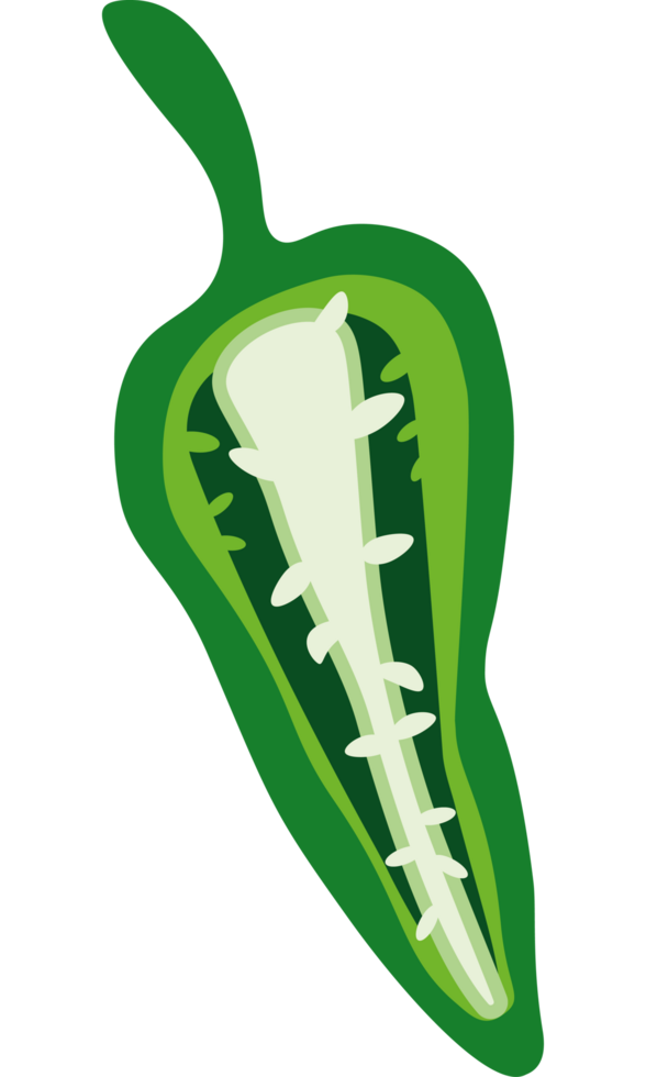 half jalapeno illustration png
