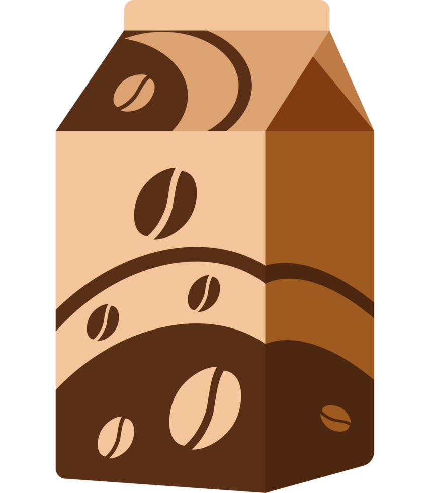 tetrapack box coffee drink png