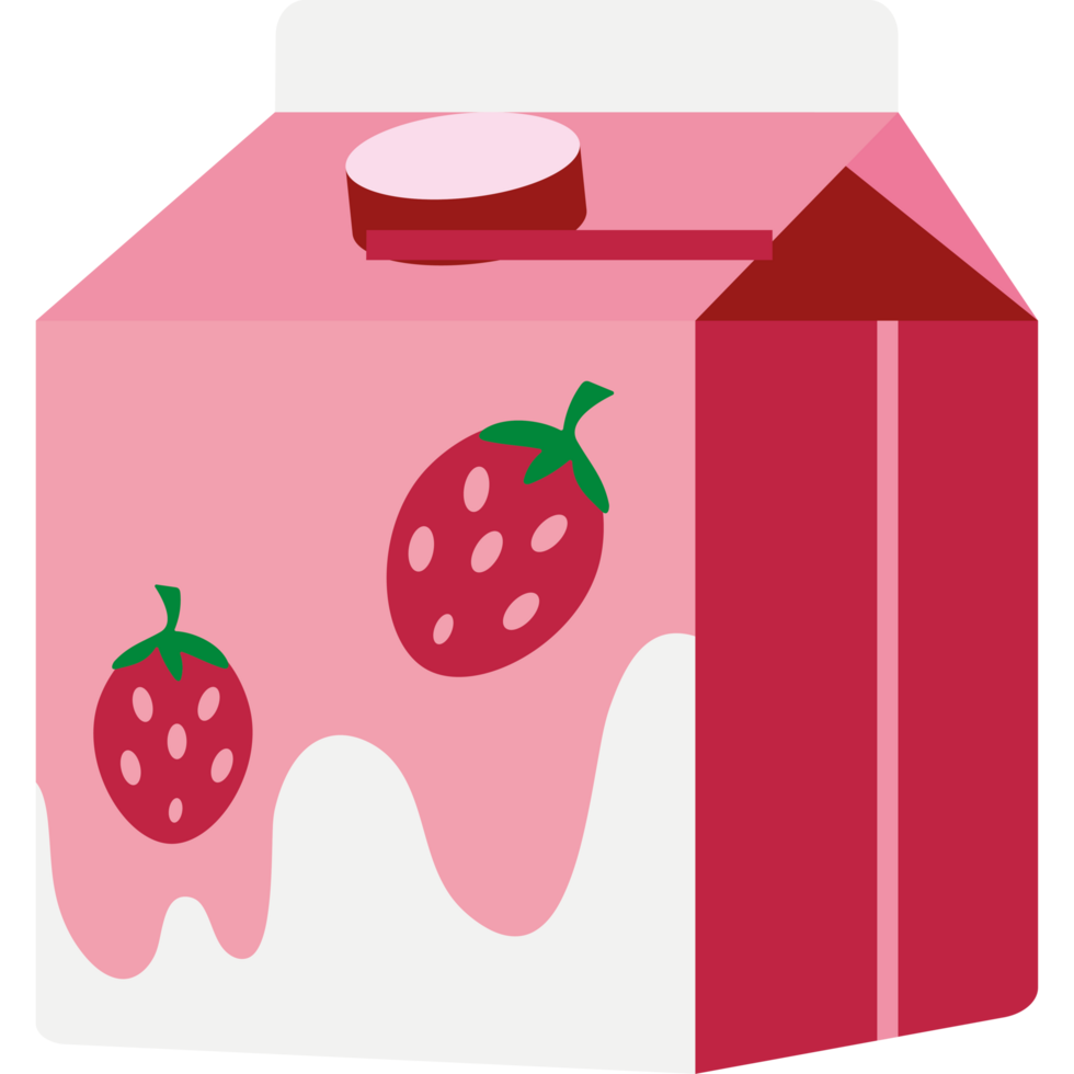 tetrapack box strawberry drink png