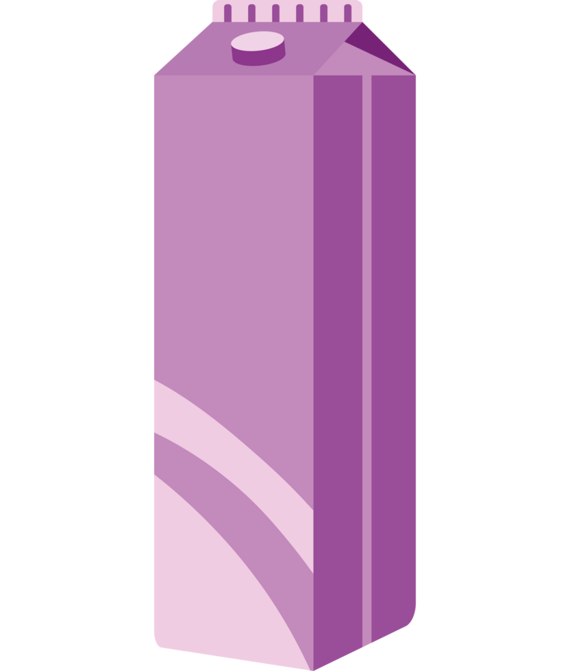 tetrapack box purple template png