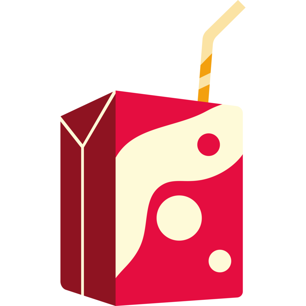 tetrapack box and straw png
