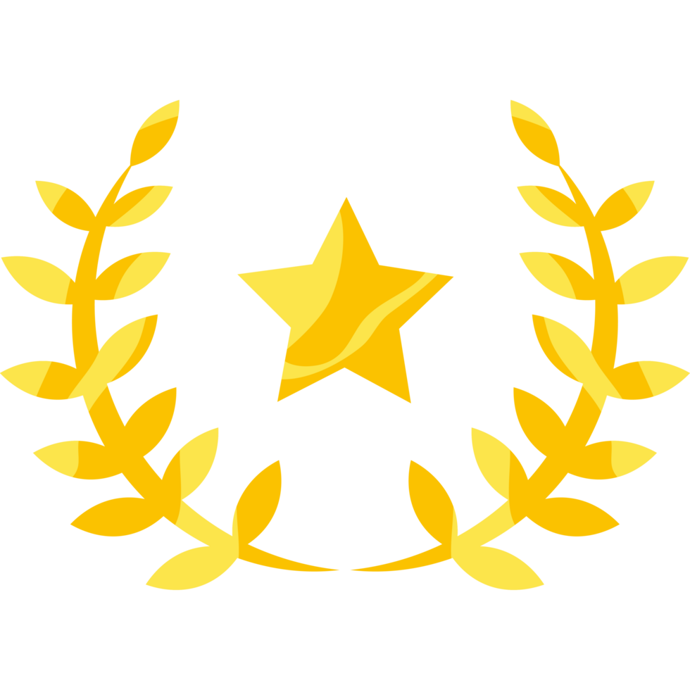 star laurel leaf emblem png
