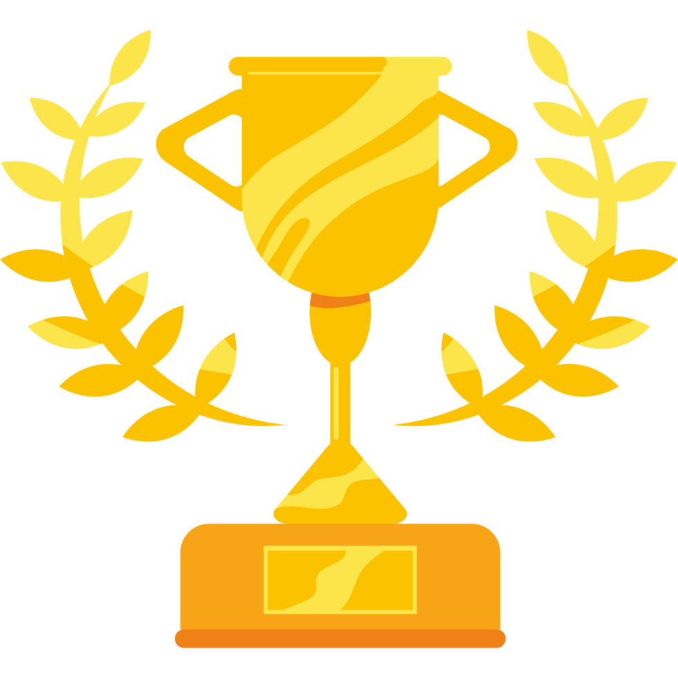 trophy golden leaves png