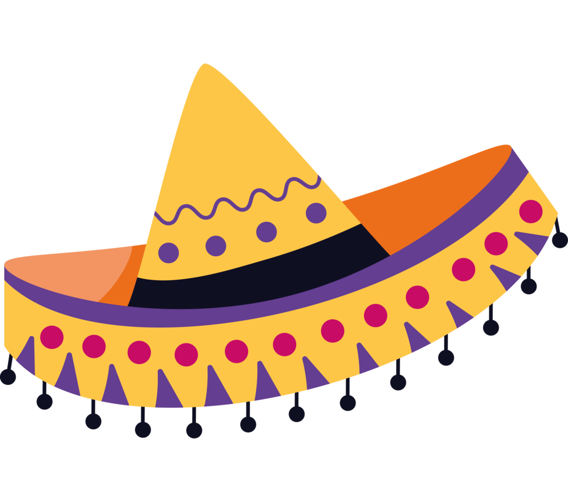 dia de los muertos mexican hat png