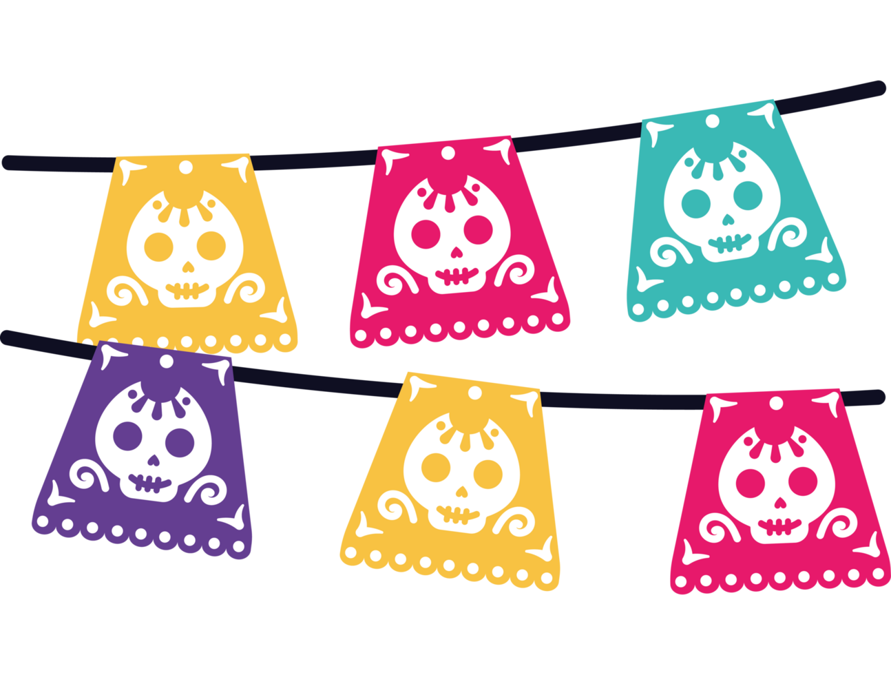 dia de los muertos garland png