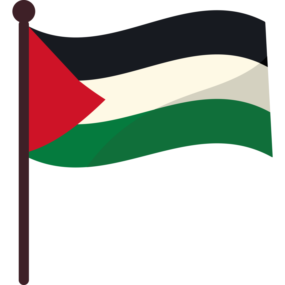 palestine flag in pole png