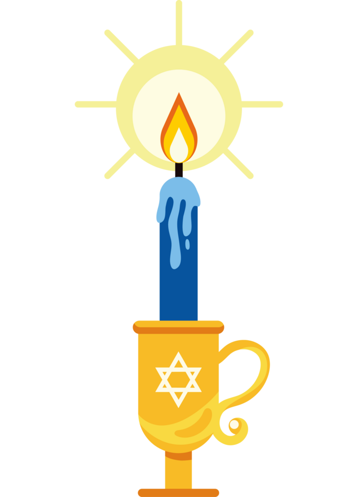 jewish candle light png