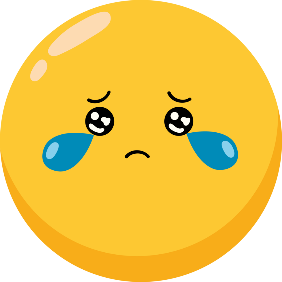 emoticon face tears crying png