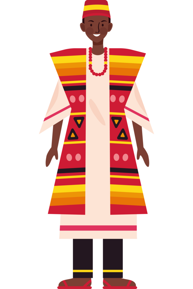 nigeria man in kente clothes png