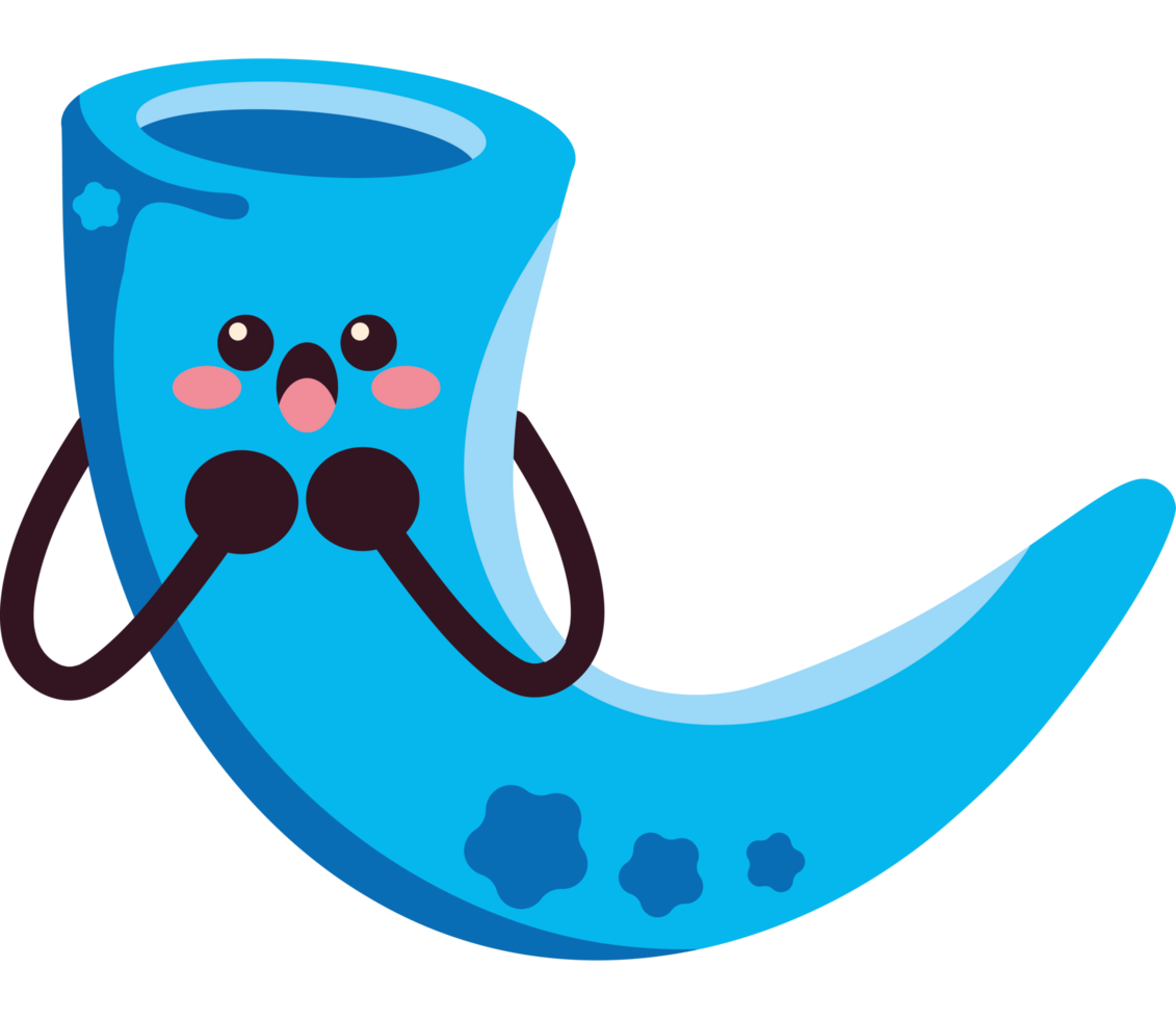 hanukkah character kawaii horn png
