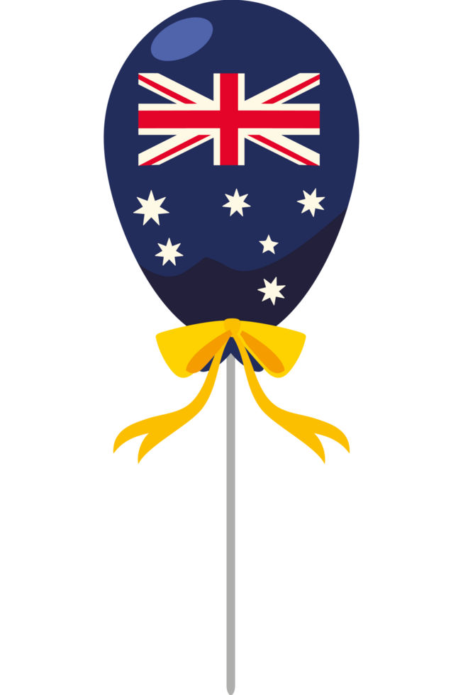 australia day flag balloon png