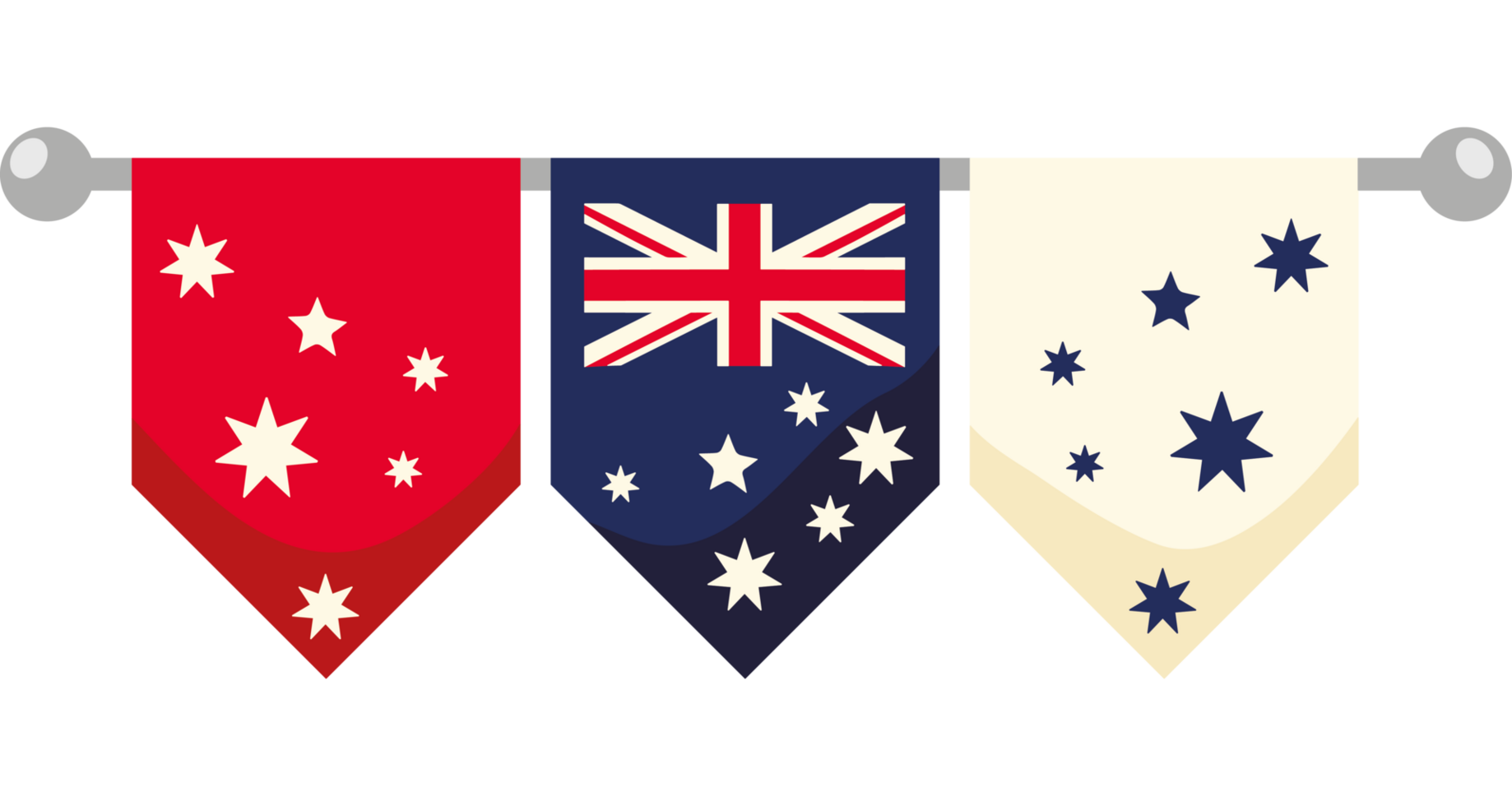 australia day flag bunting png