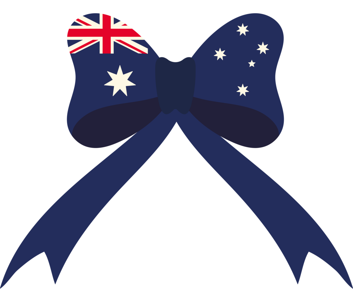 australia day bow flag png