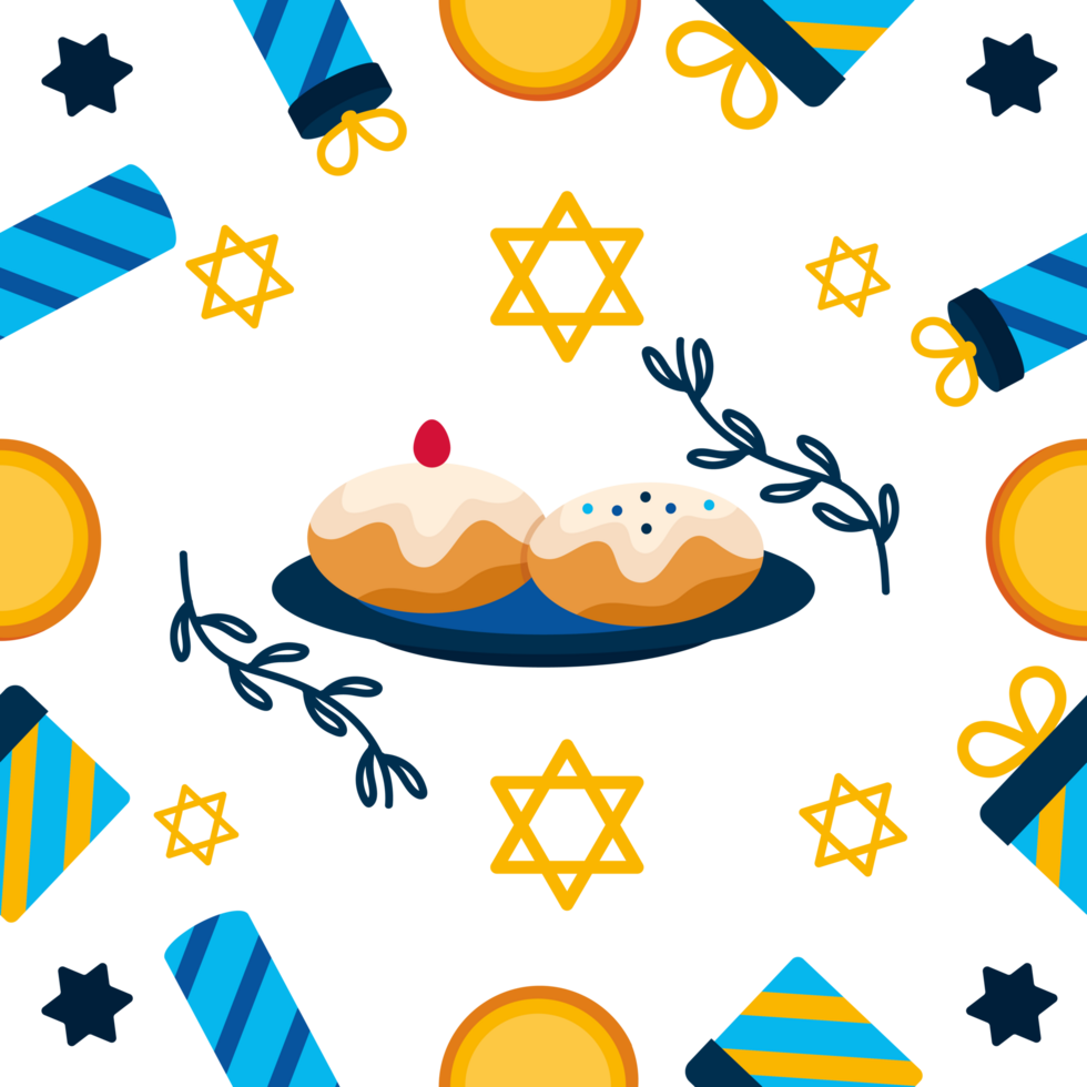 hanukkah background sufganiyot png