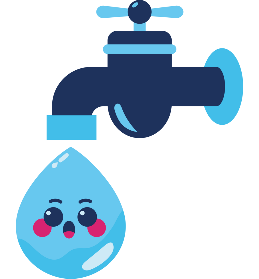 water day drop faucet cartoon png