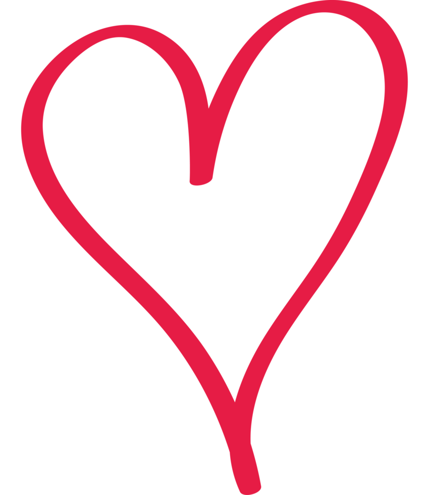 scribbled heart love png