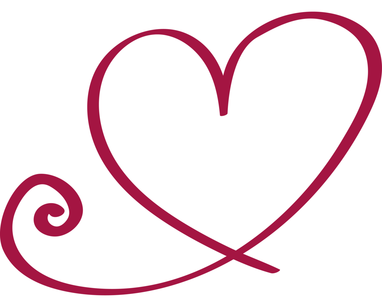 scribbled heart print png