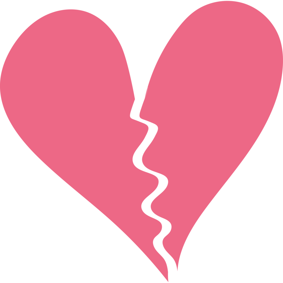 scribbled heart broken png