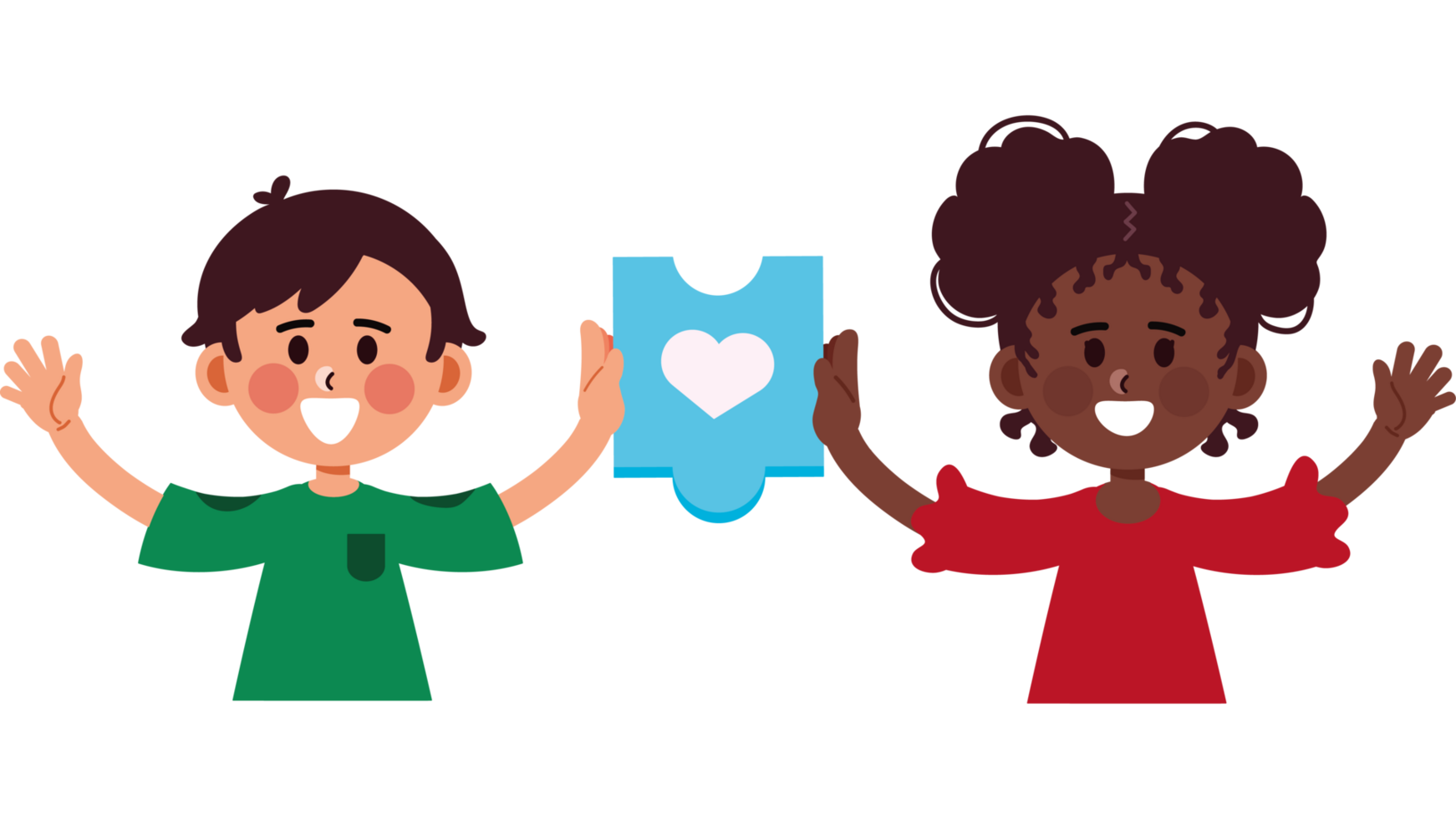 autism kids with puzzle png