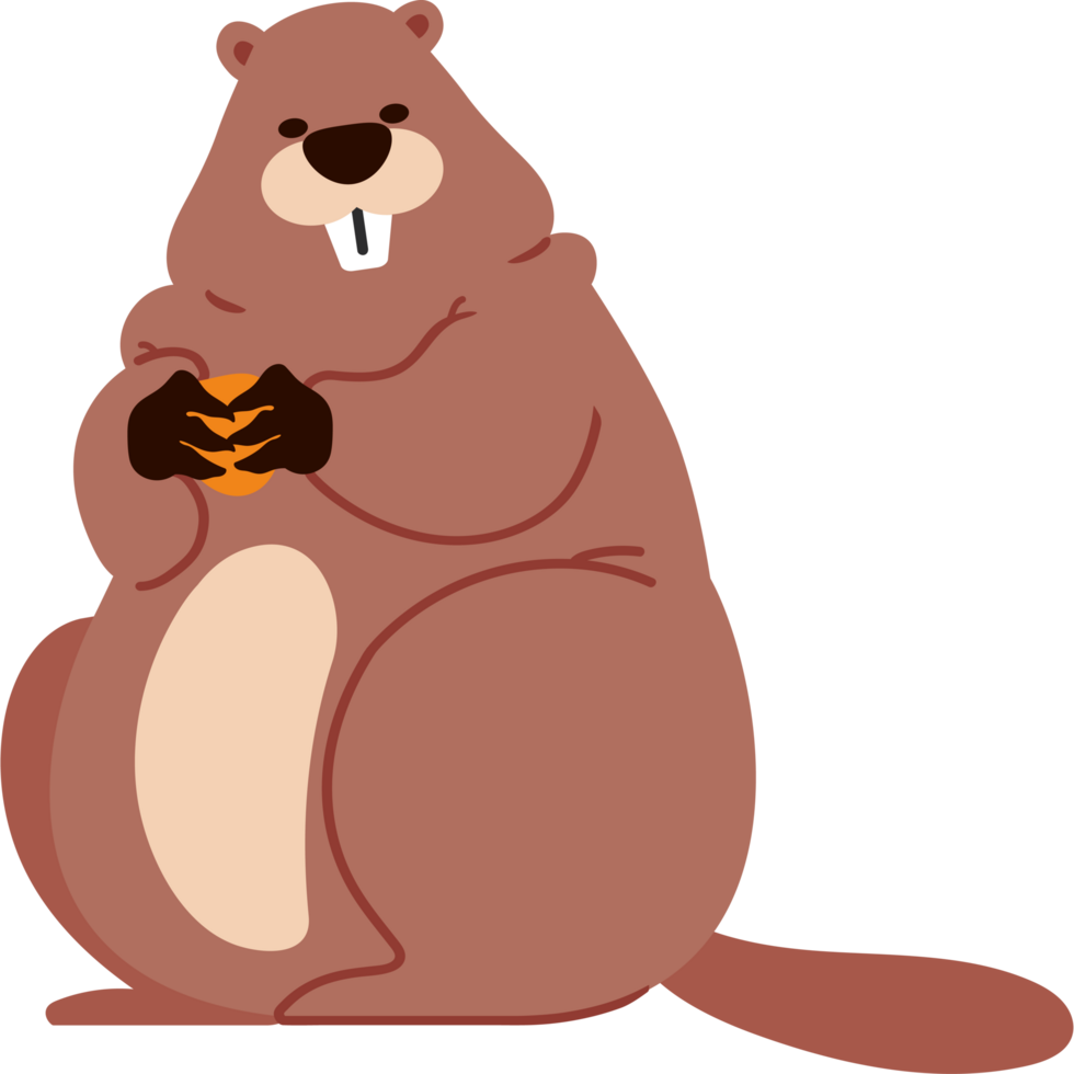 groundhog cute mascot png